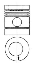 Kolbenschmidt Mercedes-Benz Piston 90274800 picture