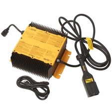 E Z GO GOLF CART Delta-Q QuiQ 48V Battery Charger w D Shape Notched Plug 603689 picture