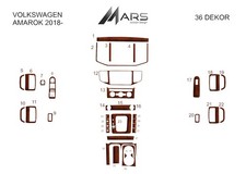 Wood Look Dash Trim Kit for Volkswagen Amarok 2018-2022 Auto Interior Panel Kit picture