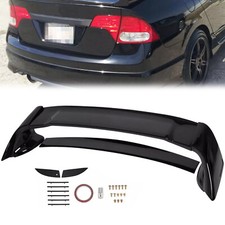 For 06-11 Civic 4DR Sedan Gloss Black Painted Mugen Style RR Trunk Wing Spoiler picture