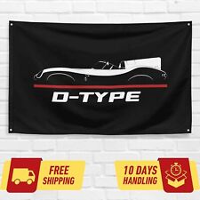 For Jaguar D-Type 1955-1957 Car Enthusiast 3x5 ft Flag Birthday Gift Banner picture