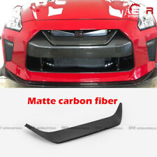 For Nissan 17-19 R35 GTR MY17 Matte Carbon Front Bumper Grille Mesh Trim Cover picture