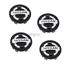 Set of 4 Black Nissan Wheel Center Cap 54mm for Altima Maxima Murano 40343 AU51A picture