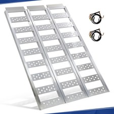 Aluminum Tri-Fold Ramp Heavy-Duty Truck Bed ATV Motorcycle Bike Loading Ramp picture