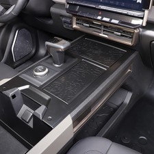 Fits 2022-26 Hummer EV Center Console Trim Cover Matte Black Topographic Texture picture