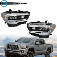 For 2020-2023 Toyota Tacoma Limited|TRD Chrome Full LED Headlights Left&RIght picture