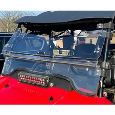Upgraded 2-IN-1 Flip Windshield Scratch Resistant For Honda Pioneer 700 14-26 picture