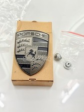 Genuine Porsche Exclusive Turbonite Front hood  Crest Emblem 95C-853-601-A picture