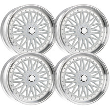 (Set-4) IPW W885 22x10.5 5x112 White Machined 35mm Wheels Rims 22 Inch picture