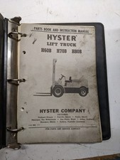 HYSTER PARTS BOOK INSTRUCTION MANUAL LIFT TRUCK H60B H70B H80B 1961 SERVICE picture