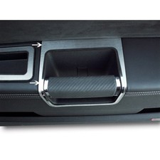 2pc Brushed Stainless Steel Door Pull Trim for 2008-2014 Dodge Challenger SRT8 picture
