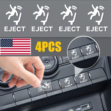 4pcs Eject Button Stickers for Empty Car Buttons Prank Gift for Car Enthusiasts picture