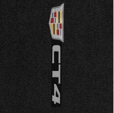 New Black Floor Mats 2020 - 2025 Cadillac CT4  Embroidered Logo  Pick Logo picture
