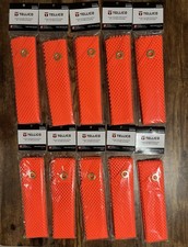 10 pack 18 x 18 Orange Jersey Mesh Safety Warning Flag w/ Grommets picture
