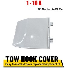 1-10X White Front Bumper Tow Hook Eye Cap Cover for Mitsubishi Outlander 2022-24 picture