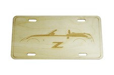 ZSPEC Nissan 370z Roadster License Plate, Birch, Ornament for Office, Garage or picture