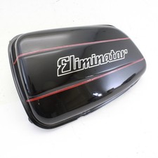 85-86 Kawasaki Eliminator 900 Black Left Side Cover, tabs & pins intact ZL900 picture