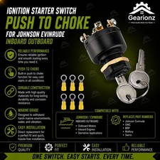 Ignition Starter Switch Push to Choke for Johnson Evinrude Inboard Outboard picture