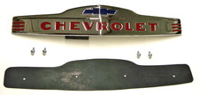 1947 48 49 50 51 52 53 Chevy Truck Chrome hood emblem w/gasket & hardware picture