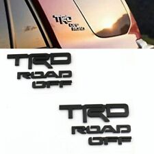 2x Left Right Toyota 4Runner TRD Off Road Sport Badge Side Quarter Emblem Black  picture