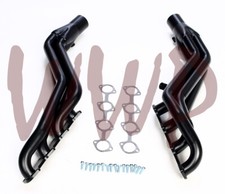 Black Exhaust Header Manifold System 04-08 Ford F150 Truck 4.6L V8 4WD Only picture