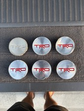 OEM Rock Warrior Center Caps (6) Poor-Fair Condition picture