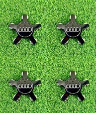 4x AUDI Wheel Center Cap SET Black 4F0 601 165 N OEM 135mm A3 A4 A5 A6 A7 A8 Q5 picture