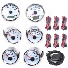 Universal 6 Gauge Kit GPS Speedometer Fit Car Marine Boat Truck Yacht Waterproof picture