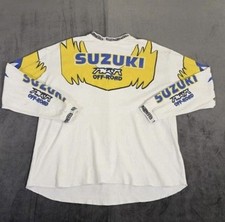 1980s Suzuki Motocross RM Jersey Shirt Adult Large USA Off road Vintage Graphic picture