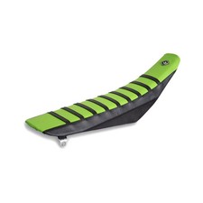 FLU Designs Pro Rib Seat Cover - Black/Green/Black 025503 picture