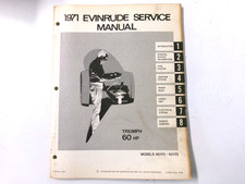 1971 OMC Evinrude 60 HP Triumph Outboard Factory Service Manual 4752 picture