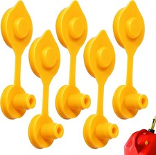 5-Pack Universal Gas Can Vent Caps - Safe Fuel Transfer & Leak Prevention picture