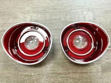 1971 Chevelle Malibu SS Rear Back up Lens with Silver Trim surround Pair picture