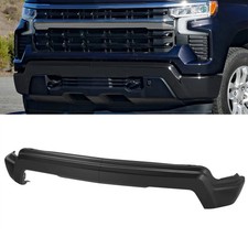 85103442 For Chevy Silverado 2022-2024 Front Bumper Face Bar Split Black Steel picture