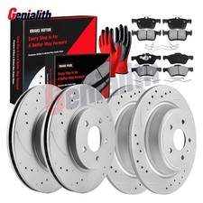 AWD Front & Rear Brake Rotors Brake Pads Kit for 2017 2018 2019 Ford Escape 1.5L picture