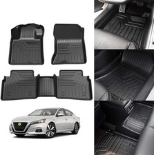 Floor Mats For 2019-2026 Nissan Altima All Weather 3D TPE Rubber Liners 3PCS picture