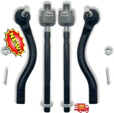 Kit de 4 piezas de terminales de dirección delanteros (interiores y exteriores) picture