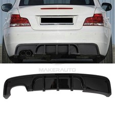 Gloss Black Rear Bumper Diffuser Lip For BMW E82 128i 135i M Sport 2007-2013 picture