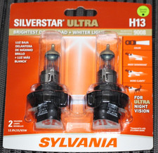 Sylvania Silverstar ULTRA H13 Headlight 2 Bulbs Pair Set H13SU.BP2 NEW picture