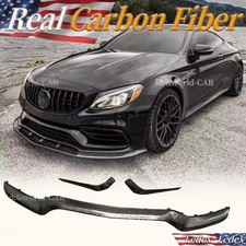 100% Real Carbon Fiber Front Bumper Lip Splitter For Mercedes-Benz C63 W205  AMG picture