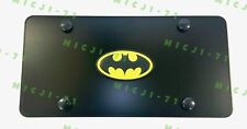 Batman Front Heavy Duty Vanity Black Stainless Metal License Plate Frame picture