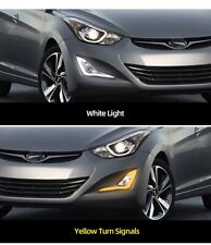 2PCS DRL Daytime Running Driving Light w/Turn For Hyundai Elantra 2014 2015 2016 picture