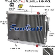 Upgraded 3 ROW Radiator For 1973-1978 Dodge Chrysler Charger Plymouth Roadrunner picture