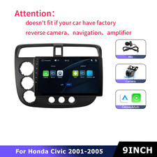 Carplay Android Auto Radio Stereo For Honda Civic 2001-2005 Linux System Camera picture