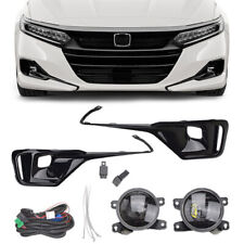 LED Fog Lights Lamps w/Bezel Cover Fit For 2021 2022 Honda Accord LH+RH picture