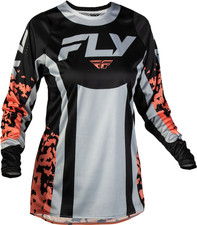 2027 MX27 Women's Fly Racing LITE Gear Set - Jersey&Pants- Black/LightGrey/Coral picture