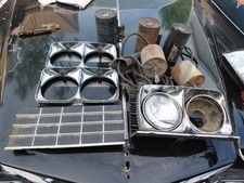 1967 68 Cadillac Eldorado Vacuum Headlight Parts Lot Bezels Housing Actuators picture