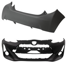Bumper Covers Set of 2 Front & Rear for Toyota Prius C 2015-2016 Pair picture