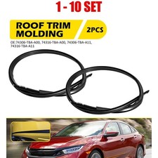 2-20X Roof Left+Right Trim Rubber Molding for Honda Civic 2016-21 74316-TBA-A11 picture