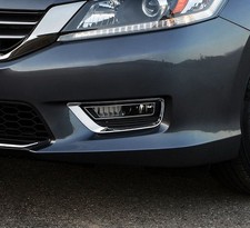 2pcs Chrome Molding Front fog Cover Trim for Honda Accord Sedan 2013-2015 picture